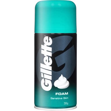 gillette shaving foam for sensitive skin.